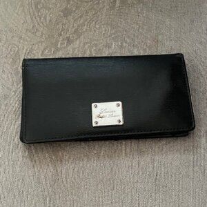 RALPH LAUREN black leather NEWBURY slim wallet
